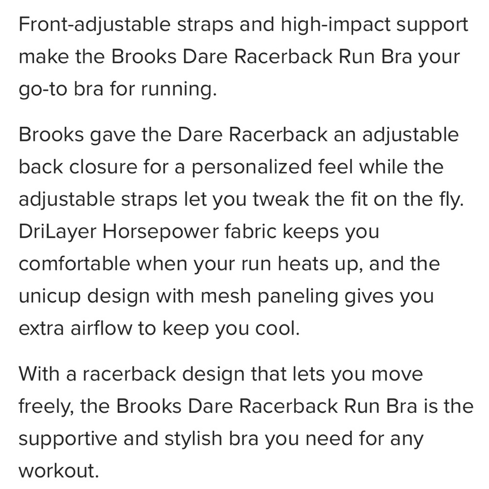 NWOT Brooks Dare Racerback - Picture 14 of 15